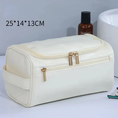 Trousse de Toilette en Cuir PU ou Toile – Grande Capacité & Accroche Murale | Unisexe, Idéale pour les Voyages - BLACKBEARD OUTDOOR INDUSTRIES