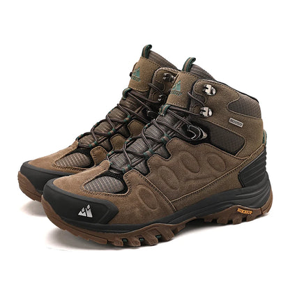 Bottes de Randonnée Hautes pour Homme – Chaussures Outdoor d’Hiver, Lacets, Antidérapantes, Confortables et Chaudes, Idéales pour Trekking et Activités Sportives - BLACKBEARD OUTDOOR INDUSTRIES