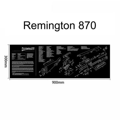 Tapis de Nettoyage pour Arme | Tapis Souris Multi-Armes – AR15, AK47, Remington 870, Glock, CZ75, P226, 1911… - BLACKBEARD OUTDOOR INDUSTRIES