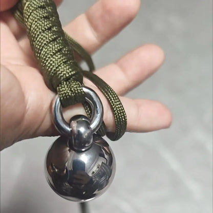 Collier de Défense Personnelle "Ball Pendant" – Outil de Protection Sécuritaire en Acier Inoxydable pour Hommes et Femmes - BLACKBEARD OUTDOOR INDUSTRIES
