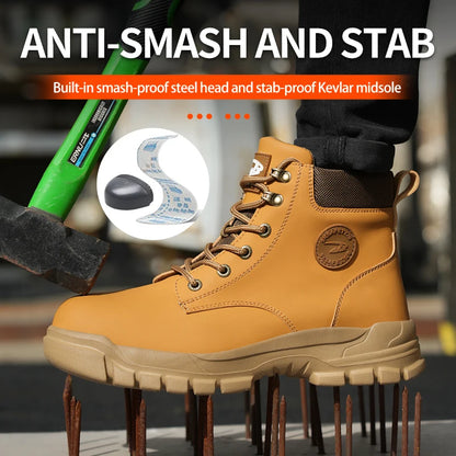Chaussures de Sécurité Homme et Femme - Sneakers Anti-écrasement avec Embout Métallique, Bottes de Travail Indestructibles pour Construction - BLACKBEARD OUTDOOR INDUSTRIES