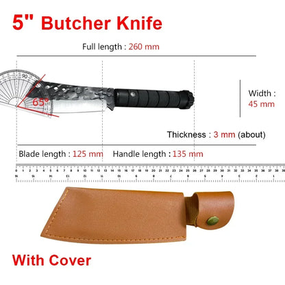 Couteau de Boucher Forgé à la Main – Inox 5Cr15Mov - BLACKBEARD OUTDOOR INDUSTRIES
