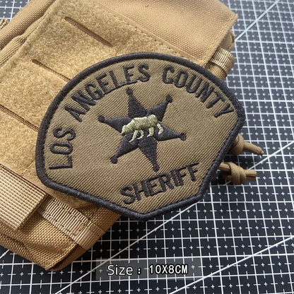 Insigne d'Identification sheriff US – Patch Brodé SHERIFF Tactique à Fixation Velcro - BLACKBEARD OUTDOOR INDUSTRIES
