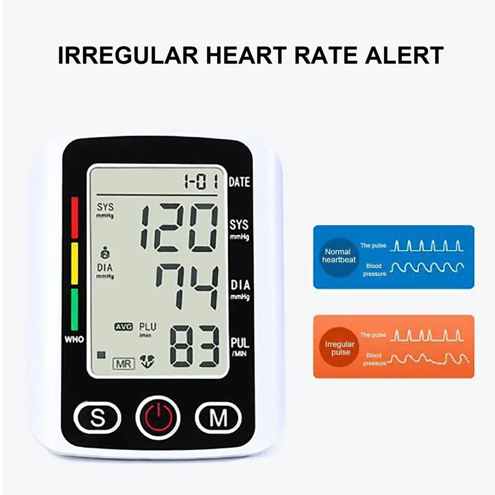 Tensiomètre Digital Portable – Moniteur de Tension Artérielle au Bras avec Mesure du Pouls Ma boutique