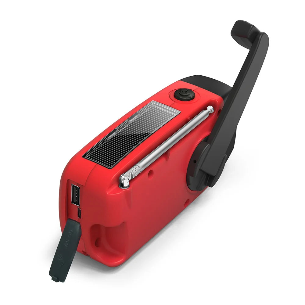Radio d’Urgence Solaire & Dynamo – Lampe LED, Power Bank 2000 mAh, AM/FM – Spécial Outdoor & Camping - BLACKBEARD OUTDOOR INDUSTRIES