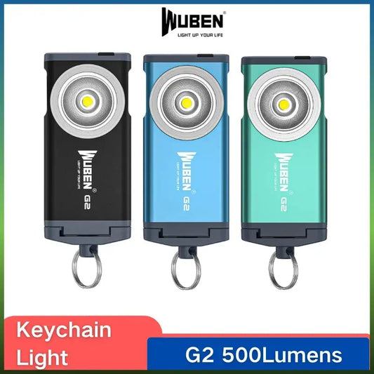 Lampe Porte-Clés WUBEN G2 – 500 Lumens | Rechargeable USB-C, Ultra Grand Angle, Aimantée & 5 Modes Ma boutique