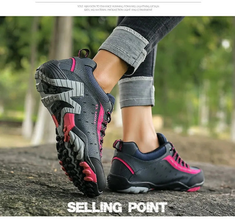 Chaussures de Randonnée Imperméables – Trekking Outdoor Unisexe | Printemps & Mi-saison | Cuir Véritable - BLACKBEARD OUTDOOR INDUSTRIES