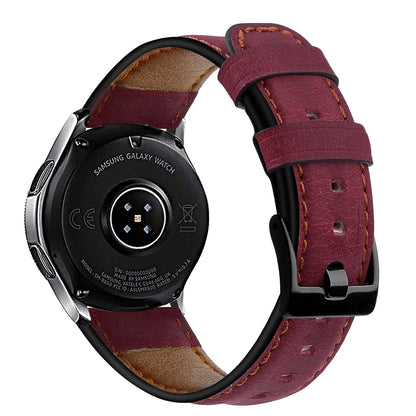 Bracelet en Cuir Rétro pour Montres Samsung Galaxy, Huawei, Amazfit et Plus - 20mm / 22mm BLACKBEARD OUTDOOR INDUSTRIES