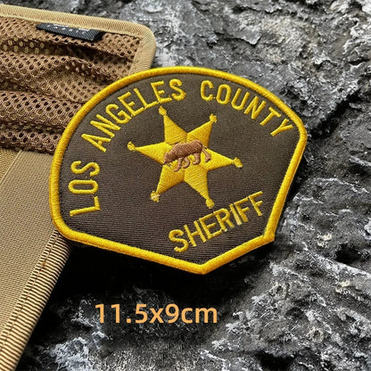 Insigne d'Identification sheriff US – Patch Brodé SHERIFF Tactique à Fixation Velcro - BLACKBEARD OUTDOOR INDUSTRIES