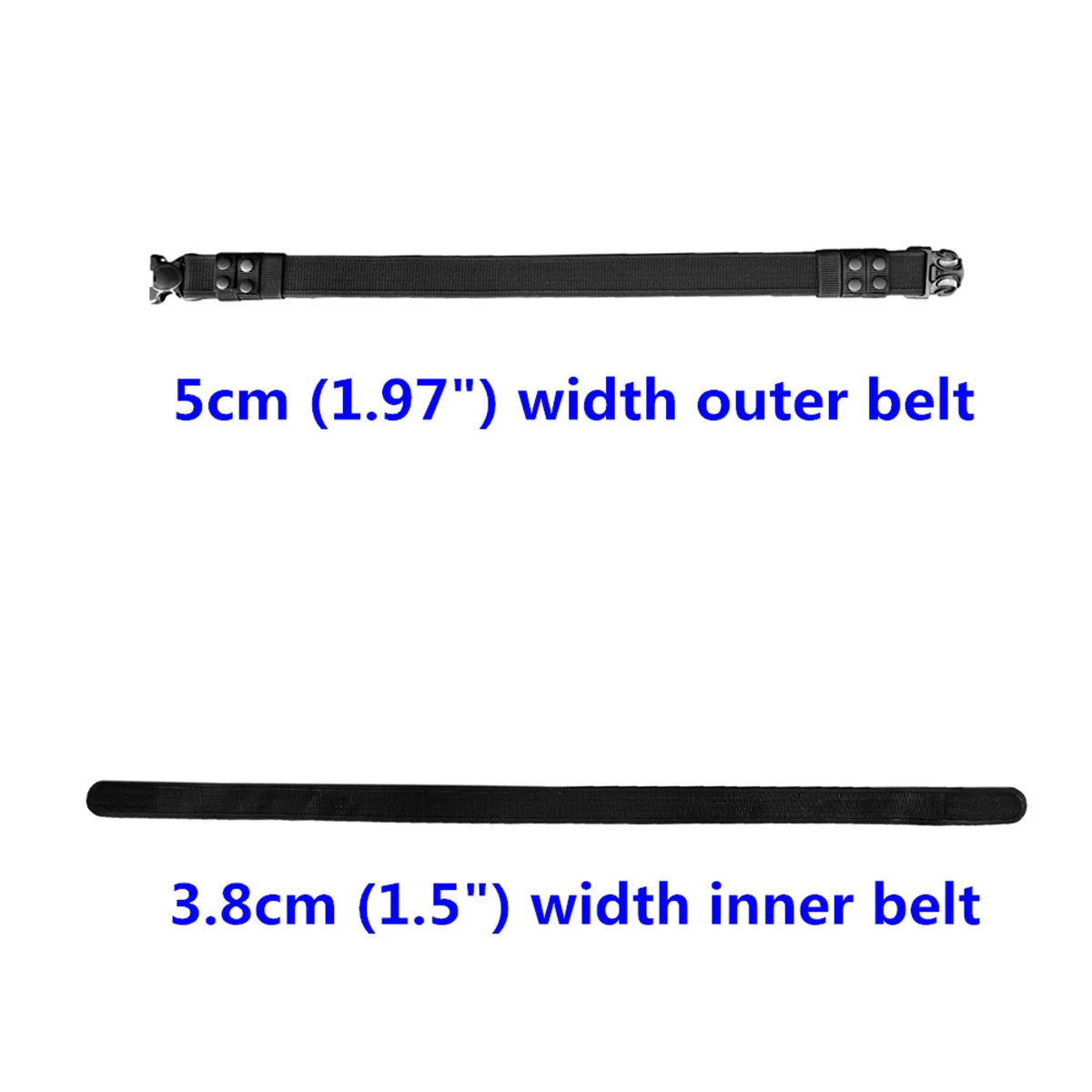 Ceinture Tactique Homme 1.97" en Nylon – Ceinture de Sécurité et de Service avec Boucle POM, Ceinture de Chasse et d'Utilité, Ceinture Polyvalente pour Activités Tactiques et Sécurité BLACKBEARD OUTDOOR INDUSTRIES