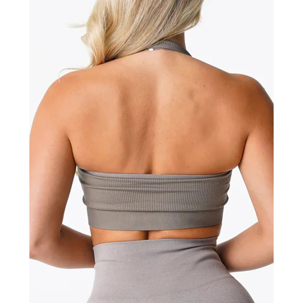 Soutien-Gorge Sans Couture à Col Halter "Limitless" - Spandex Élastique et Respirant pour Femmes, Confort et Maintien, Idéal pour le Fitness et le Yoga - BLACKBEARD OUTDOOR INDUSTRIES