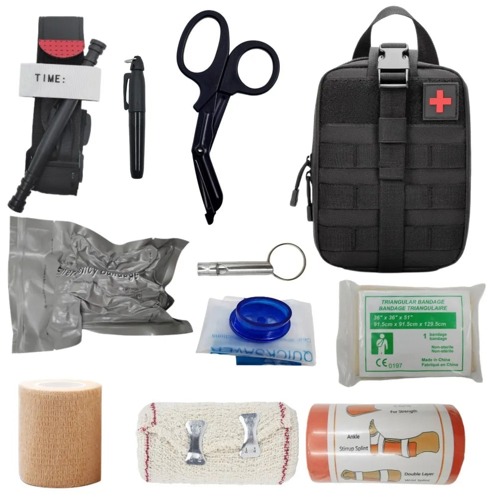 Kit de Premiers Secours Tactique – IFAK EMT Militaire avec Poche MOLLE Ma boutique