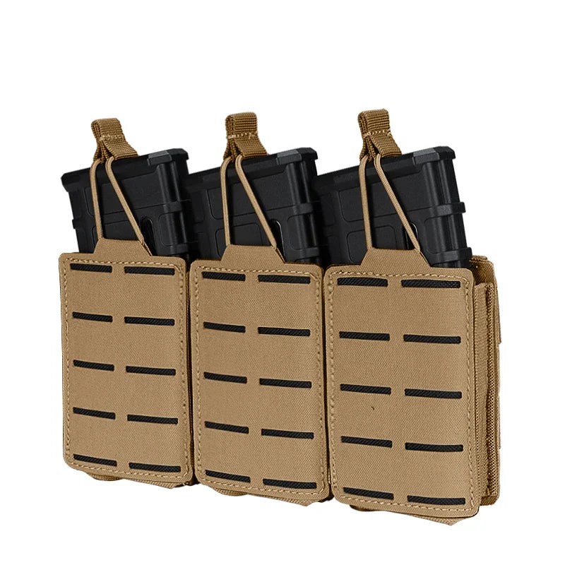 IDOGEAR Poche Tactique LSR 556 Triple Mag Carrier MOLLE - Poche à Munitions Découpée au Laser BLACKBEARD OUTDOOR INDUSTRIES