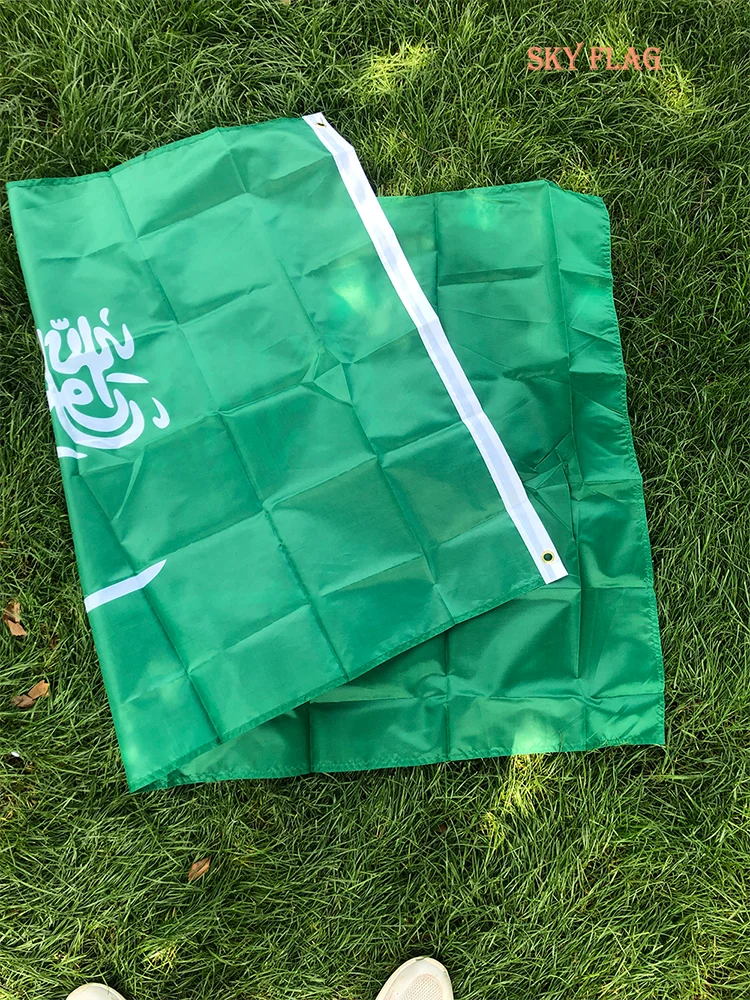 Drapeau de l'Arabie Saoudite – 90x150 cm – Drapeau National en Polyester – Décoration Intérieure et Extérieure BLACKBEARD OUTDOOR INDUSTRIES