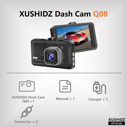 caméra embarquée XUSHIDZ Q08 1080P Ma boutique