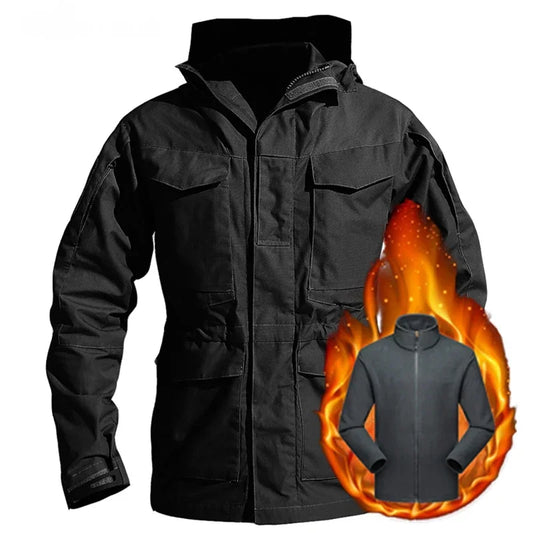 Veste M65 Tactique Militaire Homme – Hiver | Imperméable, Polaire, Chaude & Résistante - BLACKBEARD OUTDOOR INDUSTRIES