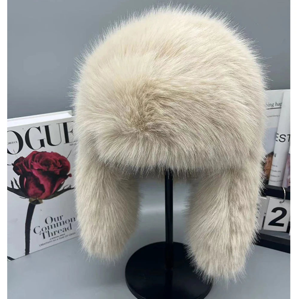 Chapka Saga Furs en Faux Vison Bleu - BLACKBEARD OUTDOOR INDUSTRIES
