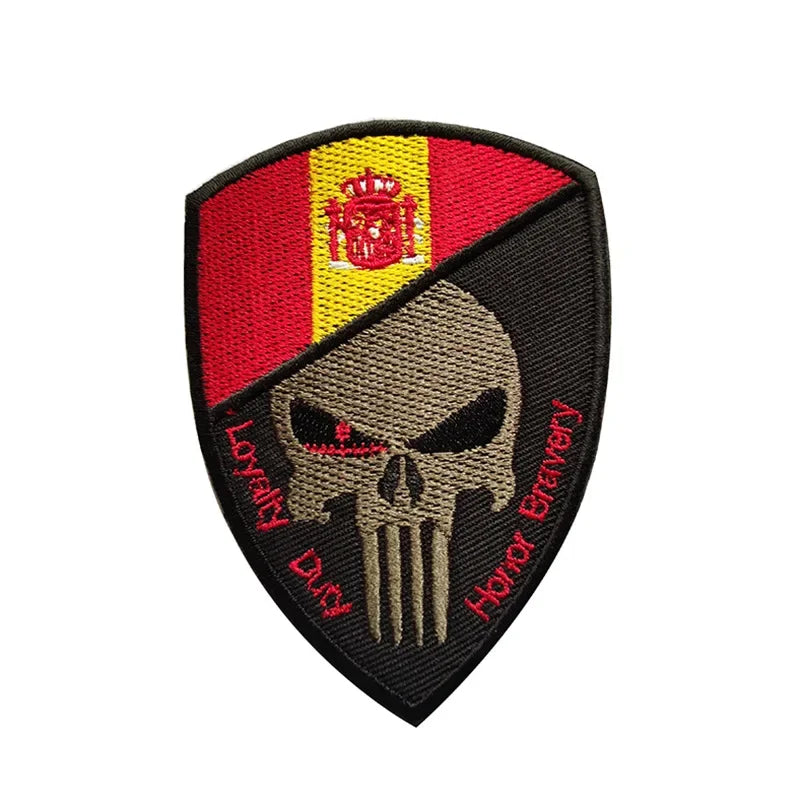 Patch Brodé Drapeau Espagnol – Patch Velcro 3D Écologique, Idéal pour Vêtements, Sacs, Accessoires et DIY - BLACKBEARD OUTDOOR INDUSTRIES
