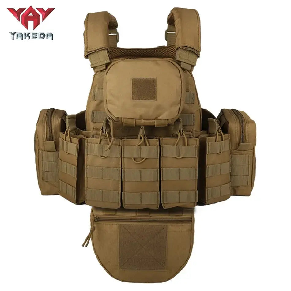 YAKEDA Plate Carrier Tactique – Gilet Modulaire avec Poches Incluses Ma boutique