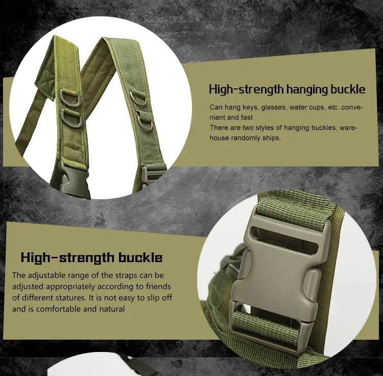 Chest Rig Tactique Universel – 7 Poches – Tissu Renforcé 800D Ma boutique