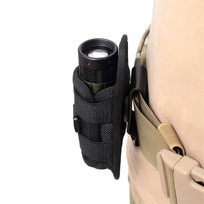 Étui Rotatif 360° pour Lampe Tactique – Poche de Ceinture, Accessoire de Chasse et Kit de Survie BLACKBEARD OUTDOOR INDUSTRIES