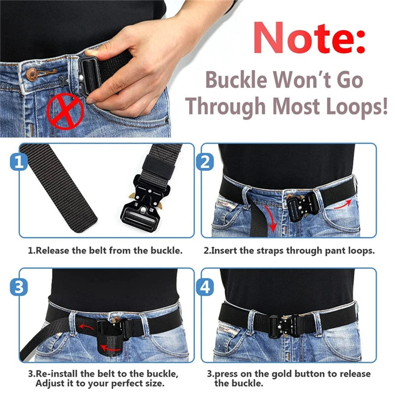 Pack de 2 Ceintures Tactiques en Nylon – Polyvalence et Durabilité Ma boutique
