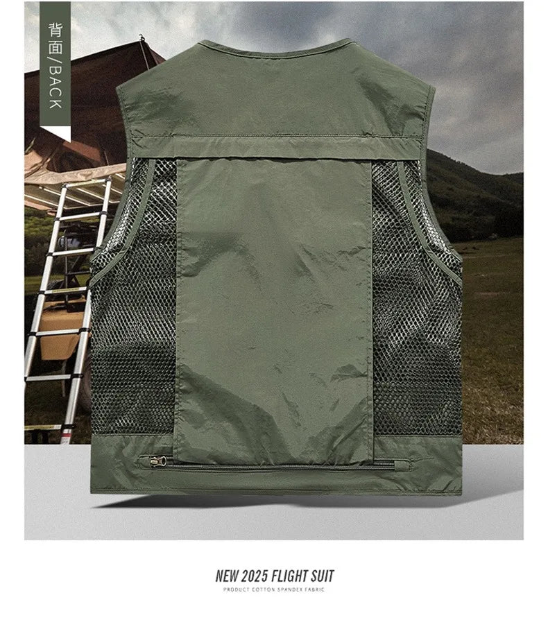 Gilet Tactique Homme Été – 14 Poches, Mesh Respirant - BLACKBEARD OUTDOOR INDUSTRIES