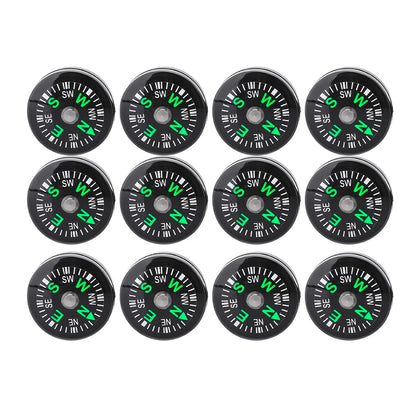 12 Pcs Mini Boussoles de Poche 20mm – Compas à Huile pour Randonnée, Camping et Activités Outdoor - BLACKBEARD OUTDOOR INDUSTRIES