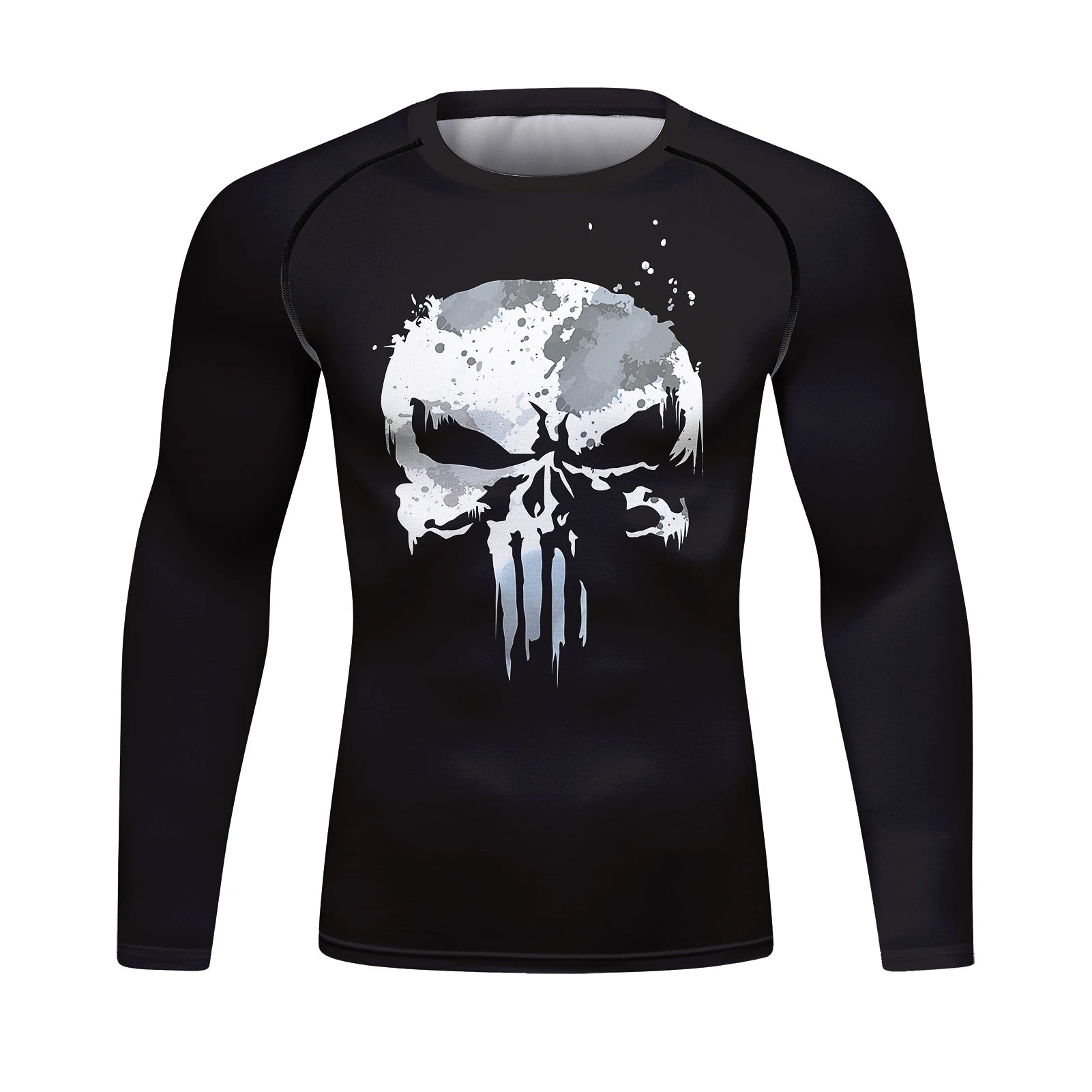 Ensemble T-shirt et Pantalon MMA Jiu Jitsu Skull pour Homme – Rashguard BJJ, Grappling Brésilien, Shorts MMA, Vêtements de Gym, Gi de Boxe, Maillots Muay Thai - BLACKBEARD OUTDOOR INDUSTRIES