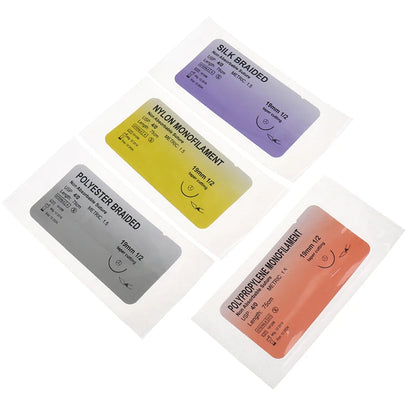 Kit de Suture pour Entraînement Médical – 12 pièces Nylon Monofilament & Aiguille en Acier Inoxydable Ma boutique