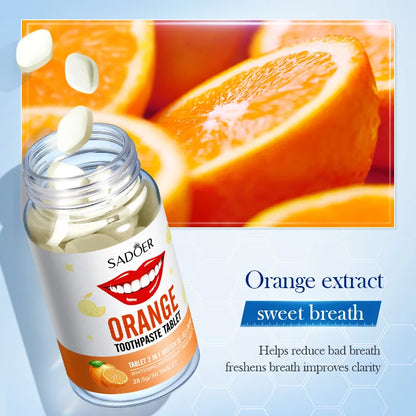 Dentifrice Solide en Capsules – Saveur Orange - BLACKBEARD OUTDOOR INDUSTRIES