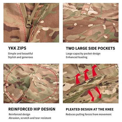 Ensemble Tactique Camouflage CP Gen3 – Uniforme de Combat Homme avec Protections (Coudes & Genoux) pour Chasse, Airsoft et Activités Extérieures - BLACKBEARD OUTDOOR INDUSTRIES