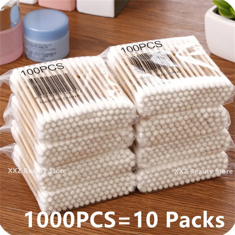 Coton-Tiges Double Têtes – Bâtonnets en Bois avec Embouts en Coton Pur – Nettoyage Nez, Oreilles & Soins Beauté - BLACKBEARD OUTDOOR INDUSTRIES