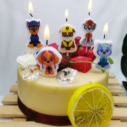 5pcs Paw Patrol bougies d'anniversaire pour enfants Ma boutique