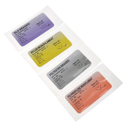 Kit de Suture pour Entraînement Médical – 12 pièces Nylon Monofilament & Aiguille en Acier Inoxydable Ma boutique