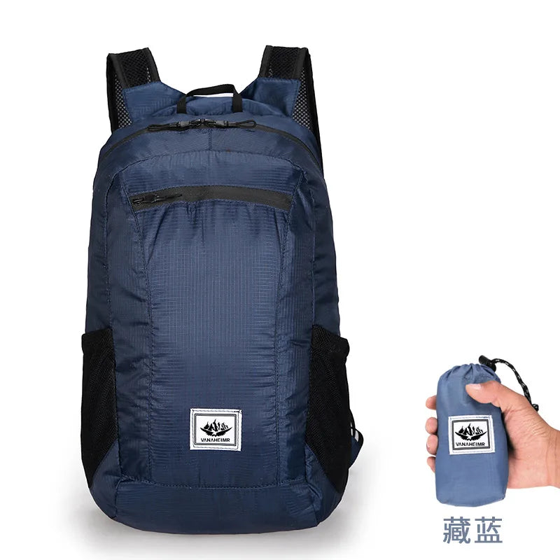 Sac à Dos Pliable 18L Ultra-Léger – Sac de Voyage, Randonnée, Cyclisme et Escalade - BLACKBEARD OUTDOOR INDUSTRIES