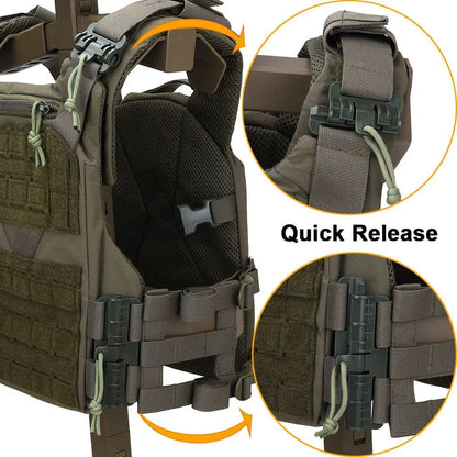 Gilet Tactique Outdoor 3.0 K19 pour Chasse – Porte Plaques MOLLE avec Système de Libération Rapide et Ceinture Ajustable – Équipement de Combat BLACKBEARD OUTDOOR INDUSTRIES