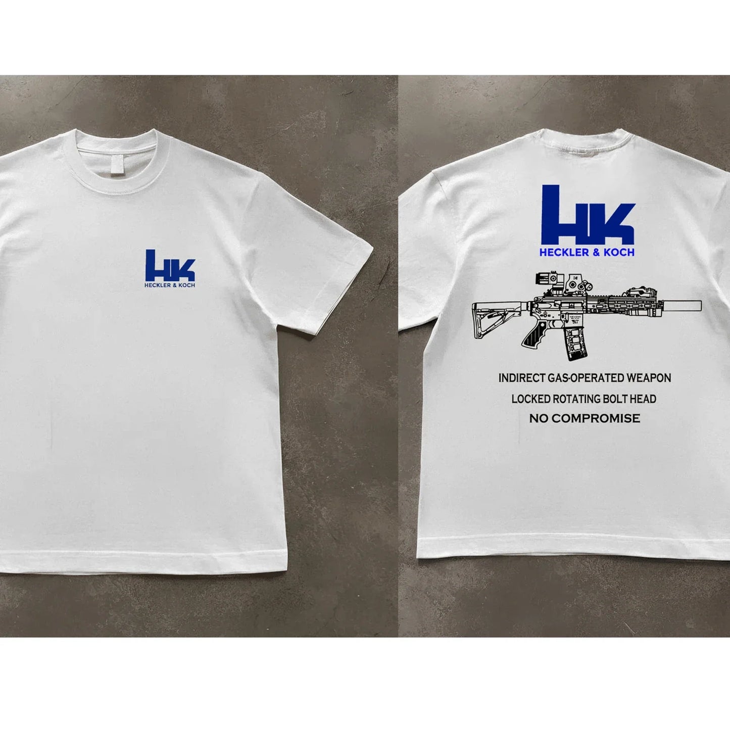 T-shirt Homme Graphique HK416 – 100% Coton - BLACKBEARD OUTDOOR INDUSTRIES