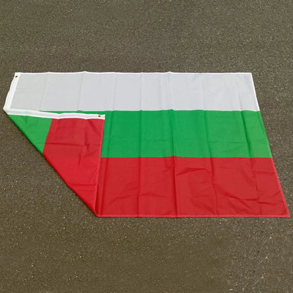 Drapeau National Bulgare – 90x150 cm – Polyester – Drapeau Europe EU – Blanc, Vert, Rouge – BG BGR Bulgarie BLACKBEARD OUTDOOR INDUSTRIES