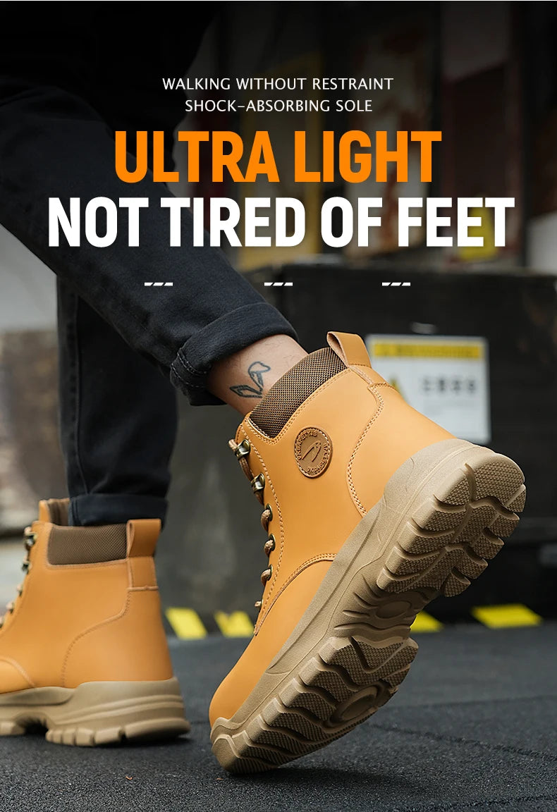 Chaussures de Sécurité Homme et Femme - Sneakers Anti-écrasement avec Embout Métallique, Bottes de Travail Indestructibles pour Construction - BLACKBEARD OUTDOOR INDUSTRIES