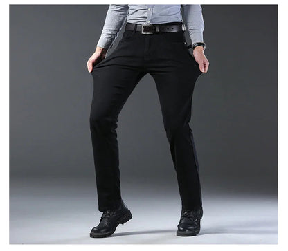 Jeans Business Homme – Coupe Droite Stretch, Bleu/Noir, Denim Classique BLACKBEARD OUTDOOR INDUSTRIES