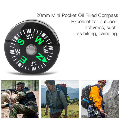 12 Pcs Mini Boussoles de Poche 20mm – Compas à Huile pour Randonnée, Camping et Activités Outdoor - BLACKBEARD OUTDOOR INDUSTRIES