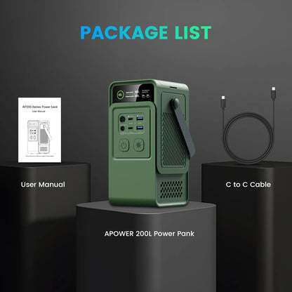 Station d’Énergie Portable DC 200W (60 000mAh – 192Wh) | Modèle AP200L - BLACKBEARD OUTDOOR INDUSTRIES