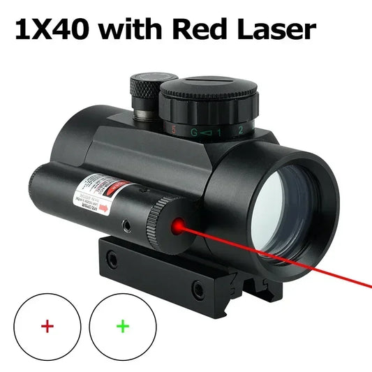 Viseur Red Dot 1x40 avec Laser Intégré - BLACKBEARD OUTDOOR INDUSTRIES