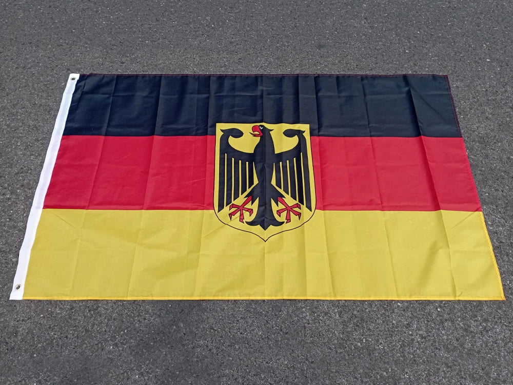 Drapeau de l'Allemagne (Noir, Rouge, Jaune) 90x150 cm - Bannière en Polyester Suspendue pour Décoration BLACKBEARD OUTDOOR INDUSTRIES