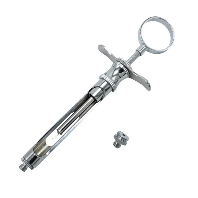 Seringue Dentaire Aspirante en Acier Inoxydable avec Embout – Instrument Chirurgical Dentaire Ma boutique