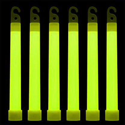 Lot de 50 Bâtons Lumineux Fluorescents 15 cm Équipement de Survie Militaire | Camping, Randonnée, SOS, Urgence, Fête | - BLACKBEARD OUTDOOR INDUSTRIES