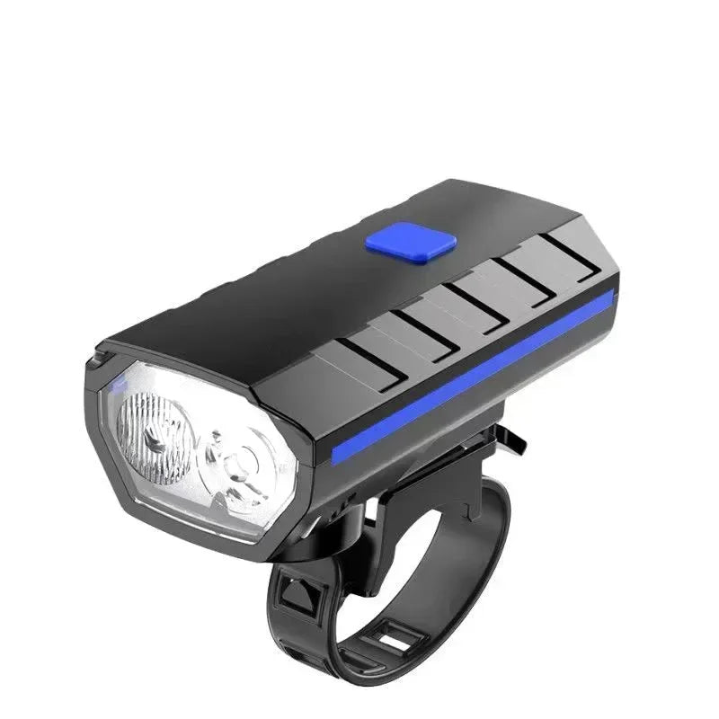 phare avant de vélo solaire a éclairage double faisceau avec avertisseur sonore Ma boutique