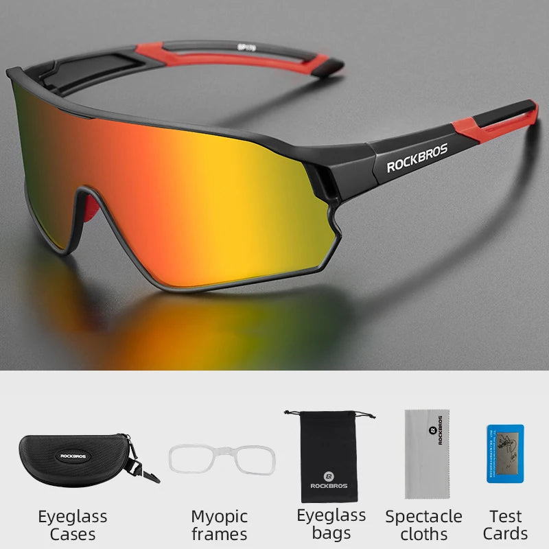 ROCKBROS Lunettes de Vélo Polarisées UV400 – Protection Solaire, Ultra-légères, Grand Cadre MTB & Route - BLACKBEARD OUTDOOR INDUSTRIES