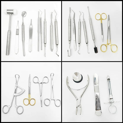 26Pcs Dental Implant Surgical Kit Professional Implantology Instruments Set for Dentists Oral Surgery Equipment Tools Supplies Ma boutique